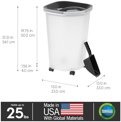 IRIS USA Dog Food Storage Container, Made in USA - Image 2