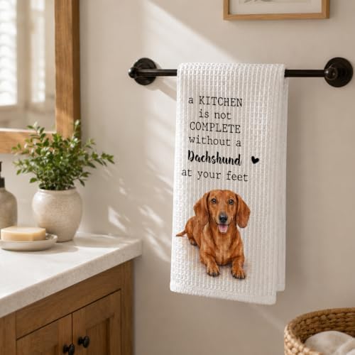 Dachshund Kitchen Towel, Funny Wiener Dog Kitchen Decor - Image 6