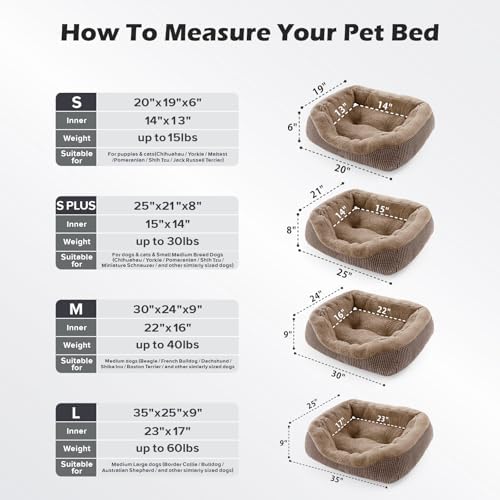 INVENHO Small Dog Bed Washable Orthopedic Calming Warming Durable Pet Bed - Image 5