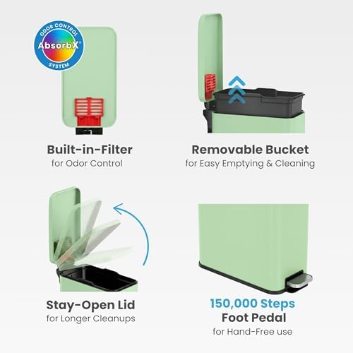 iTouchless 3 Gallon Cat Litter Waste Bin - Image 5