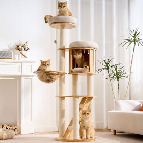 HITTITE Solid Wood Cat Tree Tower by HITTITE