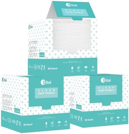 Ditoi Face Towels XXL, Ultra‑Soft Disposable Facial Towels by Ditoi
