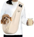 Dog Sling Carrier for Small Dogs up to 15 lbs, Hands-Free, Size L by PAWPUBBY
