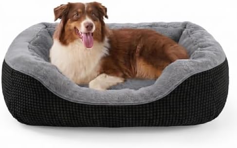 INVENHO Large Dog Beds Large Sized Dog, Washable Orthopedic Warming Soft by INVENHO