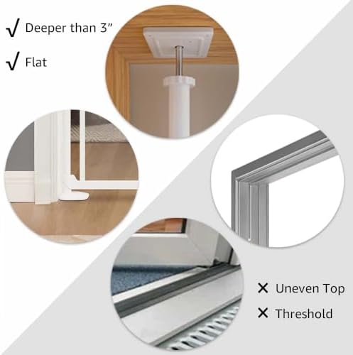 unipaws 75" High Transparent Clear Cat Safety Gate, No Drilling - Image 6