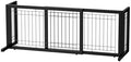 Bonnlo Free Standing Dog Gate, Wooden Adjustable Pet Fence Indoor, Christmas by Bonnlo