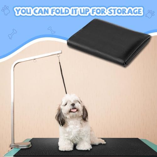 Nuanchu Dog Grooming Table Mat, 36 x 24 Inch, Non Slip PVC Pad - Image 3
