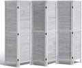 VEVOR Wood Room Divider, 6 Panel Wood Folding Privacy Screen, 66.9 Inches Tall by VEVOR