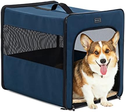 PETSFIT Soft Sided Dog Crate, Portable Dog Crate by Petsfit