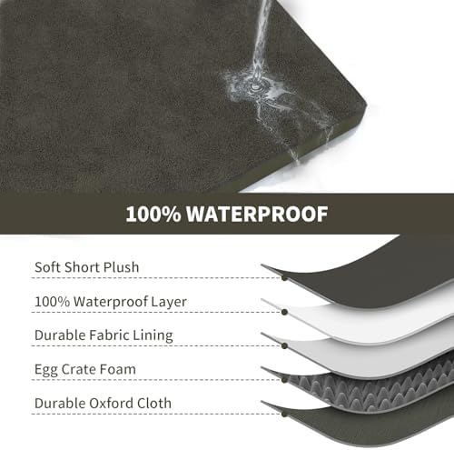 Waterproof Orthopedic Dog Crate Bed - Image 4
