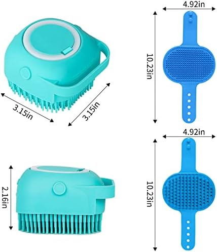 Comotech 6PCS Dog Bath Brush & Dog Toothbrush | Adjustable Handle Shampoo Brush - Image 6