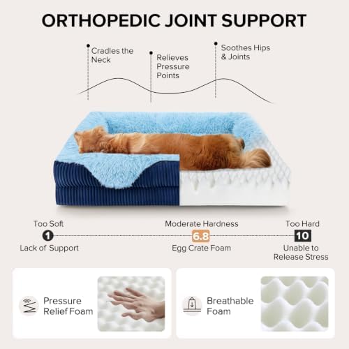 GASUR Orthopedic Dog Bed for Large Sized Dog, Washable XL Dog Couch Beds - Image 2