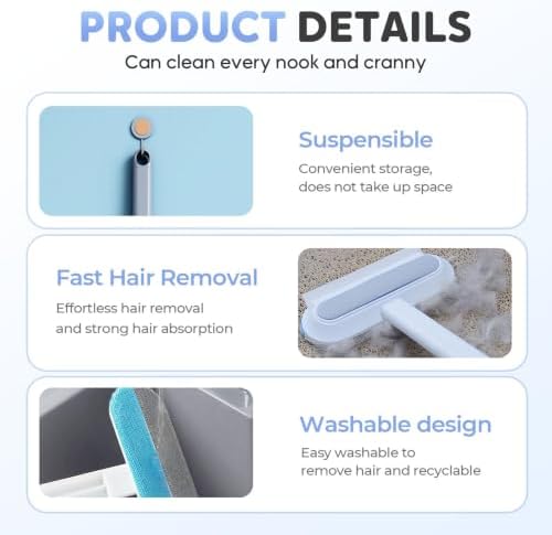 Long Handle Pet Hair Remover Brush, Reusable Cleaning Brush - Image 4