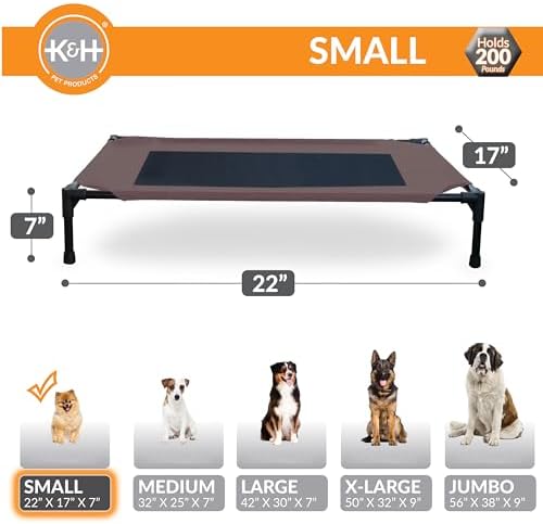 K&H Outdoor Elevated Dog Bed for Small Pets, Small 22x17in - Image 2