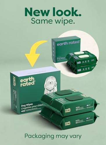 Earth Rated Dog Wipes for Paws & Butt, Deodorizing - Image 2