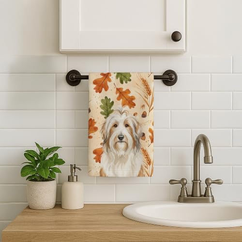 Caroline's Treasures Bearded Collie Dogs Kitchen Towel 15x25 in - Image 2