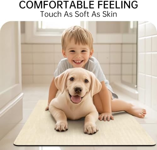 Mecko Bath Mat Ultra Thin Beige - Image 5