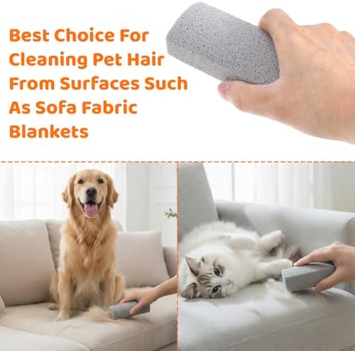 2 Pcs Pet Hair Remover Pumice Stone 3.94 x 1.97 x 1.38 in - Image 4