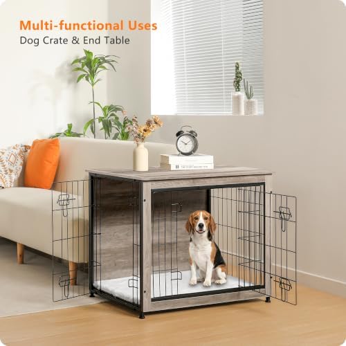 DWANTON 32.5" Dog Crate Furniture - Image 7