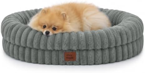 ChiXnuggle Orthopedic Dog Bed, Washable Cover, Faux Fur Bolster Pet Couch by SnuggleUpPawsDown