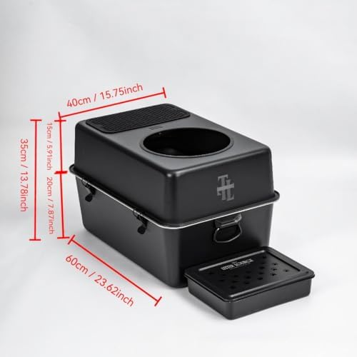 304 Stainless Steel Cat Litter Box, Fully Enclosed Leak-Proof & Rust-Proof - Image 3
