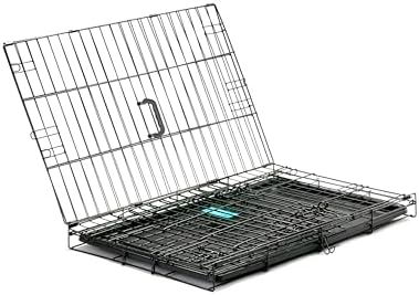 Carlson Secure and Compact Double Door Metal Dog Crate, Medium - Image 6