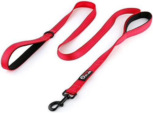 Primal Pet Gear Dog Leash 6ft Long, Traffic Padded Two Handle, Heavy Duty by PrimalPetGear