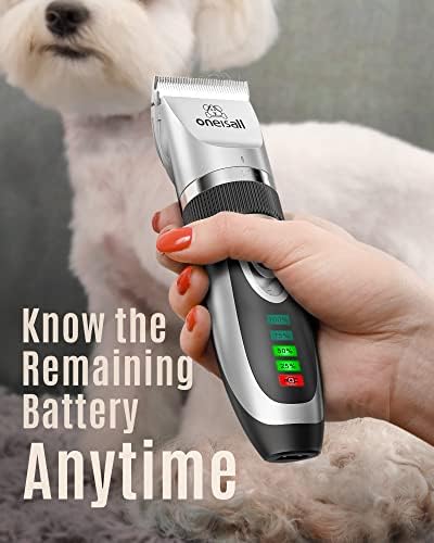 oneisall Dog Clipper for Small and Large Dogs Cats Silver - Image 4
