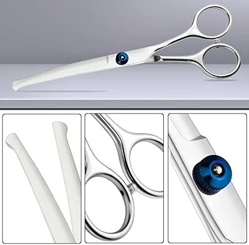 6.5" Right-handed Pet Round-Tip Grooming Stainless steel Safety Grooming - Image 4