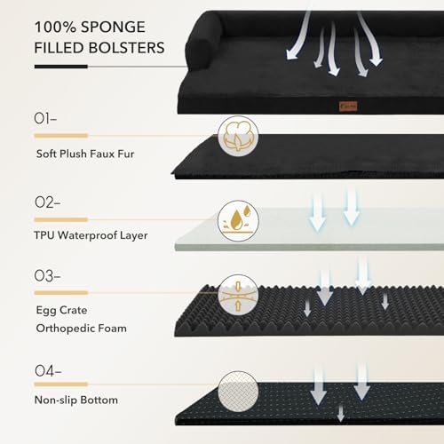 Orthopedic Washable Dog Bed for Extra Large Dogs - Image 7