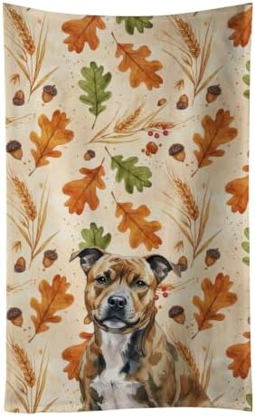 Caroline's Treasures Staffordshire Bull Terrier Dogs Kitchen Towel 15x25 by CarolinesTreasures
