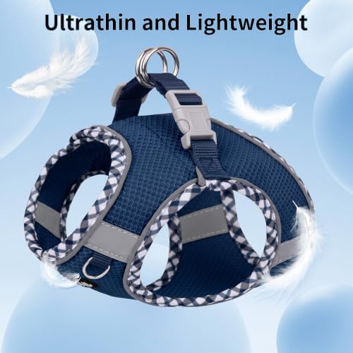 AIITLE Small Dog Harness and Leash Set Strong Magic Tape - Image 5