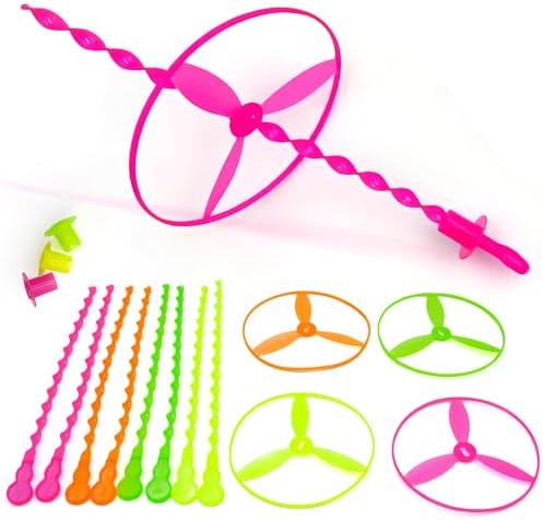 50 Pcs Plastic Flying Helicopter Toy Set Flying Twist Disc - Image 7