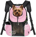 WOYYHO Pet Dog Carrier Backpack, Ventilated Mesh Small Dog Front Backpack by WOYYHO