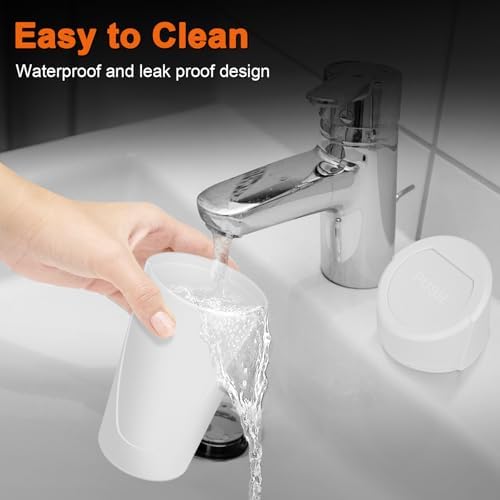 Car Trash Can, Leakproof Mini Car Garbage Can Cup Holder - Image 5