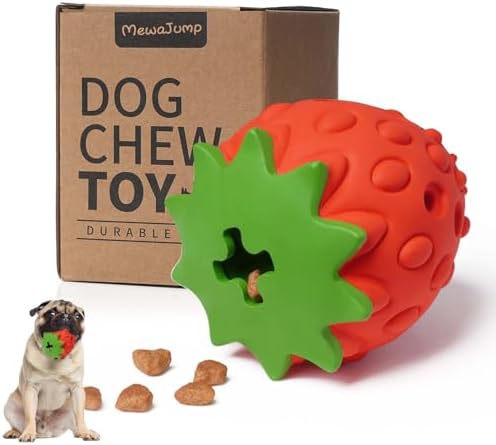 MewaJump Dog Rubber Chew Toys, Treat Food Dispensing Toy Puzzle Toys Ball - Image 4