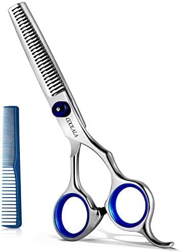 COOLALA Stainless Steel Hair Cutting Scissors Thinning Shears 6.5 Inch by COOLALA