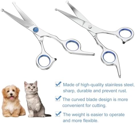 7.5" Curved Dog Grooming Scissors - Image 3