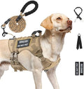 No Pull Tactical Dog Harness for Large Dogs, Service Dog Vest by Yungaspy