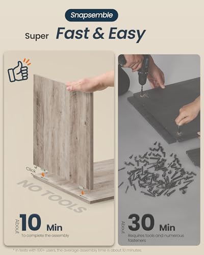 SONGMICS Home Toolless Assembly Litter Box Enclosure, Cat House - Image 3