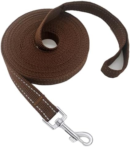 Nylon Training Dog Leash for Small Medium Dogs, 15ft 20ft 30ft 50ft 100ft by FancyCorgi