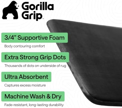 GORILLA GRIP® Memory Foam Bath Rug - Image 2