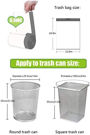 Besli 10 Gallon Drawstring Trash Bag Garbage Bag Trash Can Liner, 0.9 Mil - Image 7