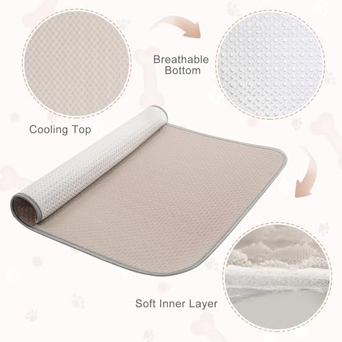 Buvlnee Summer Dog Cooling Mat Washable Ice Silk Self Cool Pad - Image 5