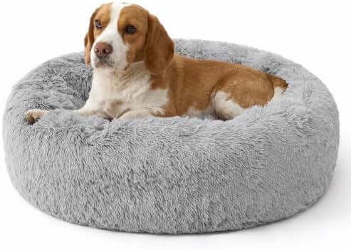 Bedsure SupportMax® Calming Dog Bed Medium Size Dog Washable Pet Bed by BEDSURE