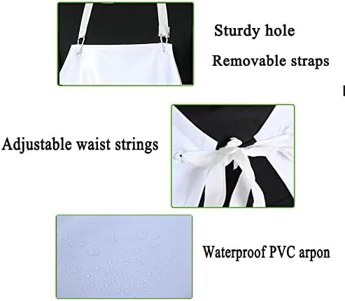 Unisex Waterproof Rubber Vinyl Apron Chemical Resistant Apron - Image 6