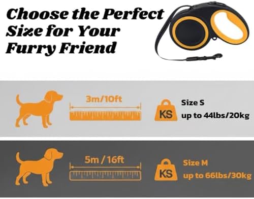 10-16FT, Highly Reflective Retractable Dog Leash - Image 3