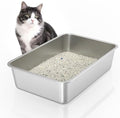 WENBOKMIN Stainless Steel Cat Litter Box by Wenbokmin