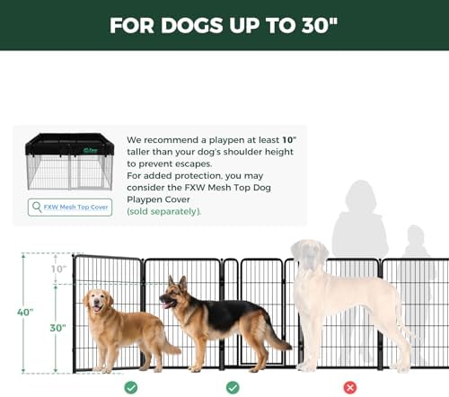 FXW Homeplus Indoor Dog Playpen, 6 Panels, - Image 2