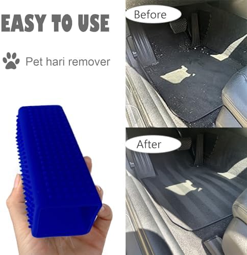 2 Pieces Pet Dog Cat Hair Remover, Block Roller Cleaner, Hollow Silicone - Image 4